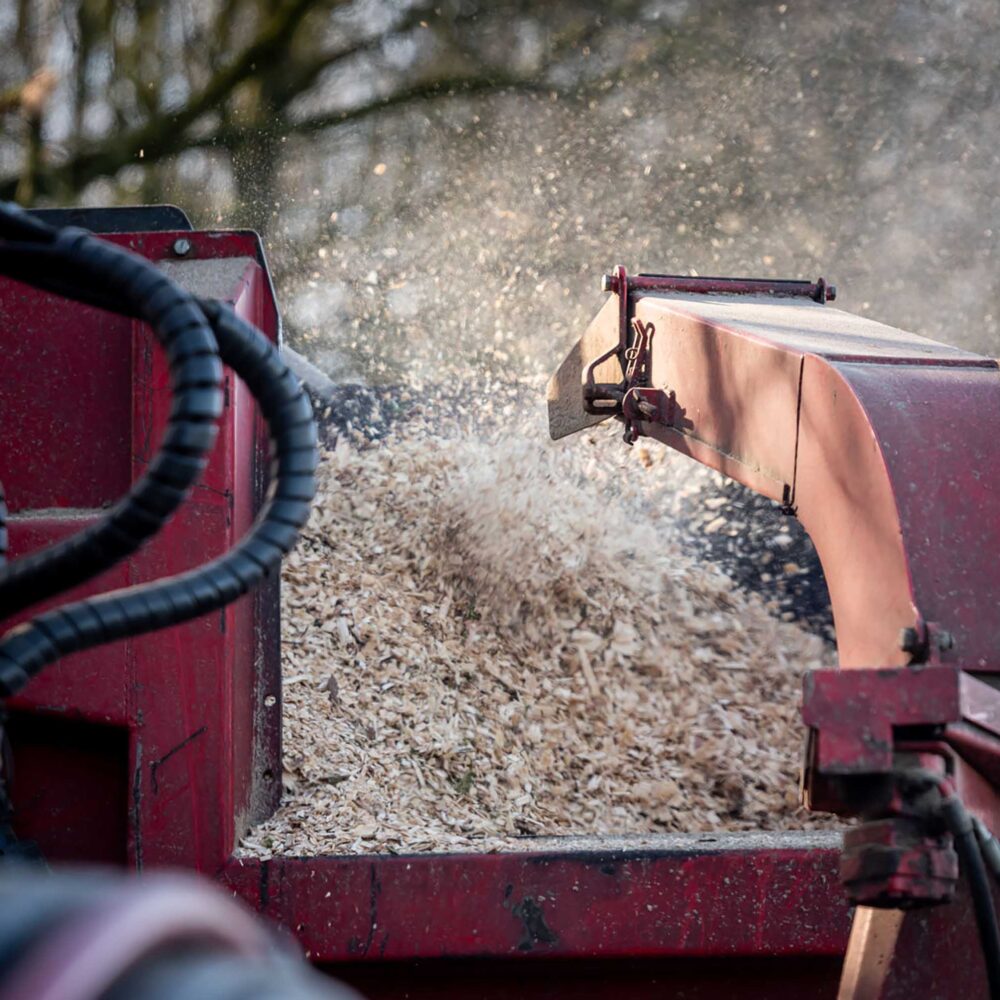hout versnipperen